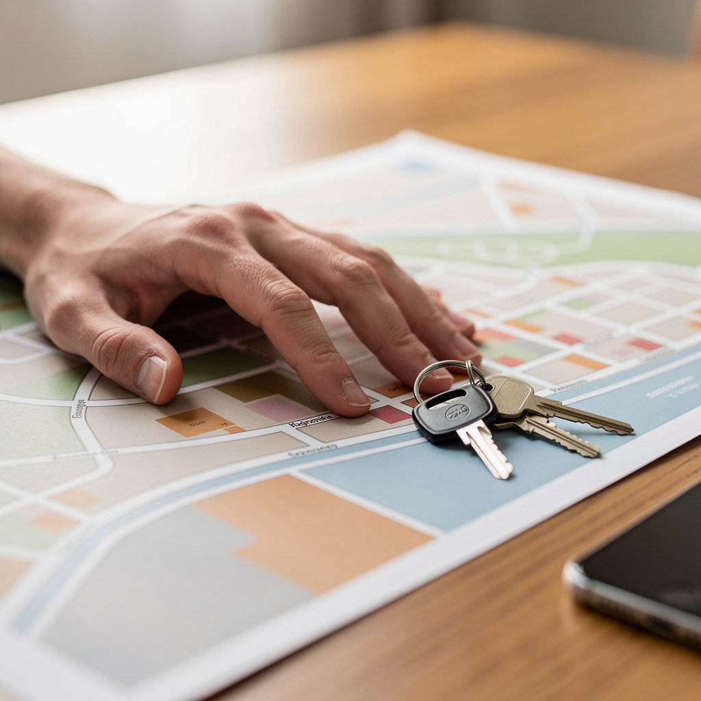 De Anza Apartments San Diego neighborhood scene with parks, shops, and sunny streets near our rental community